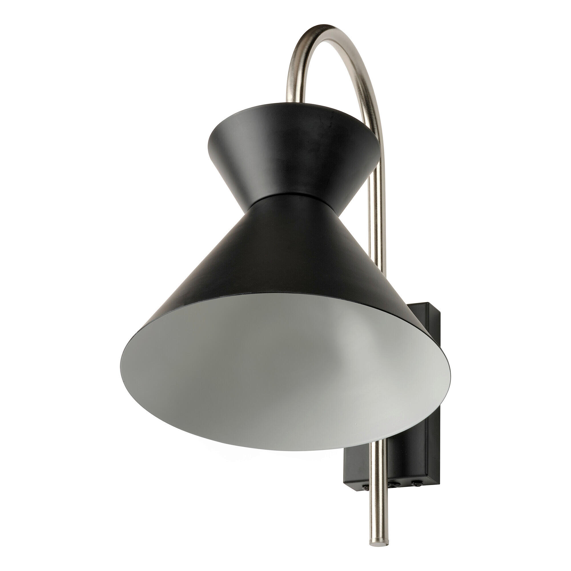WANDLEUCHTE 20/27,5/34 cm - Schwarz, Basics, Metall (20/27,5/34cm) - Osram