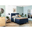 BOXSPRINGBETT 140/200 cm  in Dunkelblau  - Schwarz/Dunkelblau, Design, Textil/Metall (140/200cm) - Esposa