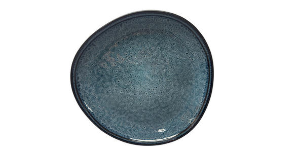 SPEISETELLER Blau SØREN BLUE - Blau, Trend, Keramik (27,9/26,9cm) - Novel