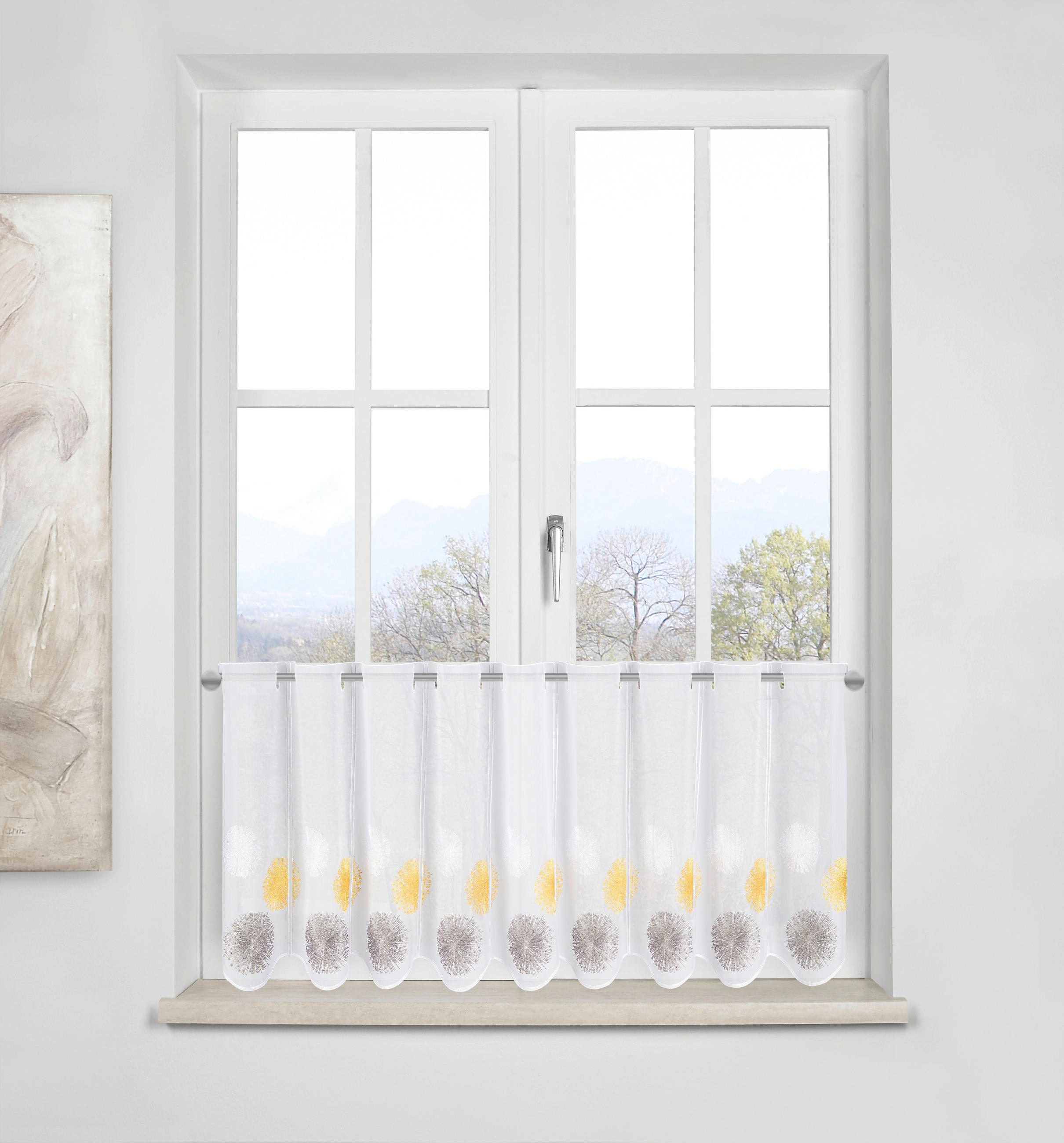 KURZGARDINE   140/45 cm   - Currygelb, Basics, Textil (140/45cm) - Esposa