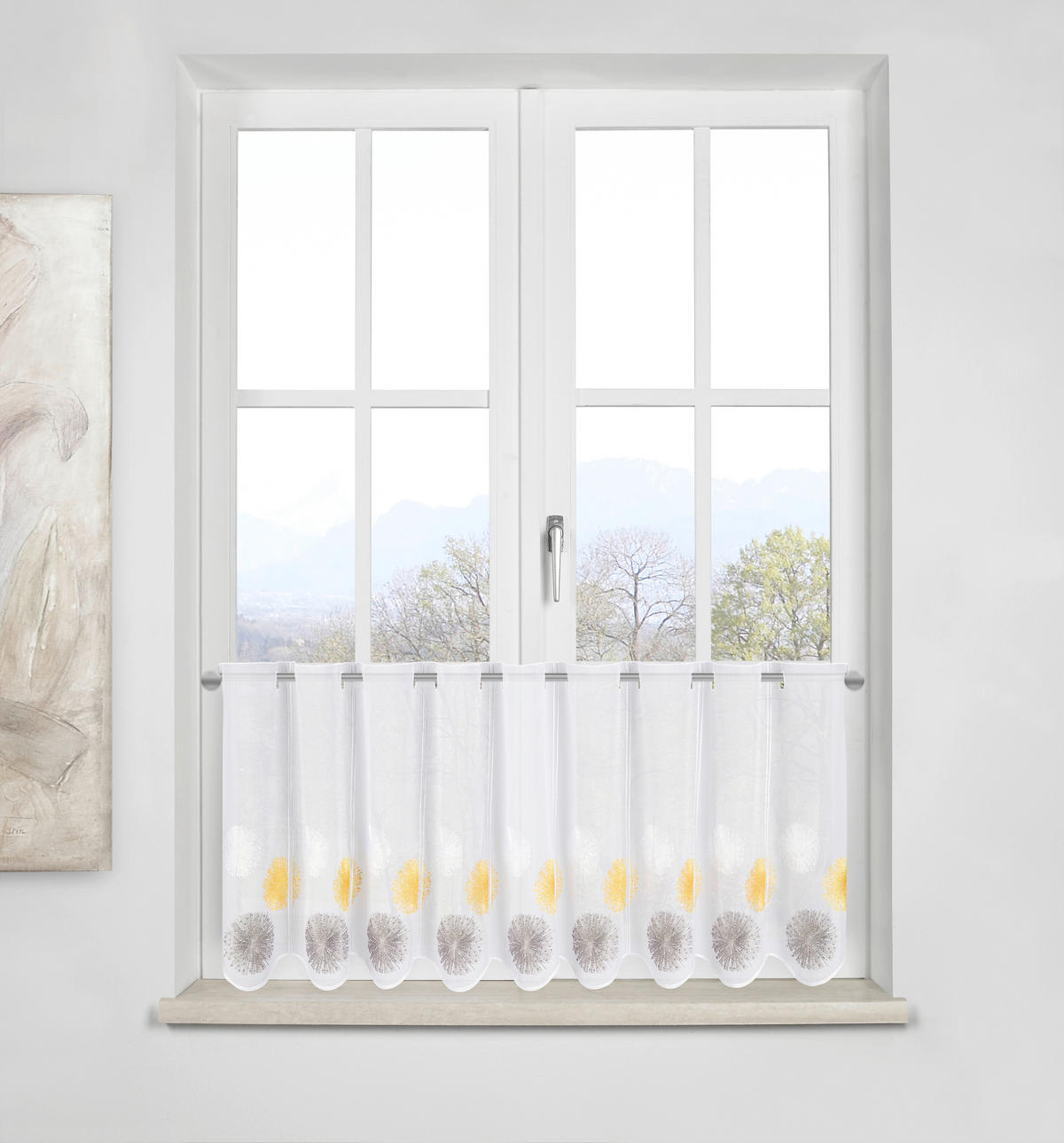 KURZGARDINE   140/45 cm   - Currygelb, Basics, Textil (140/45cm) - Esposa