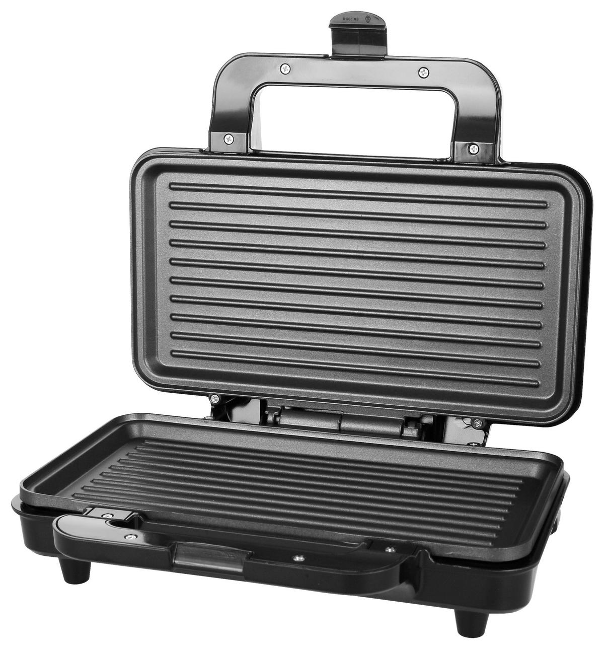 SANDWICHTOASTER - Edelstahlfarben, Basics, Kunststoff/Metall (29,2/10/24,3cm) - EMERIO