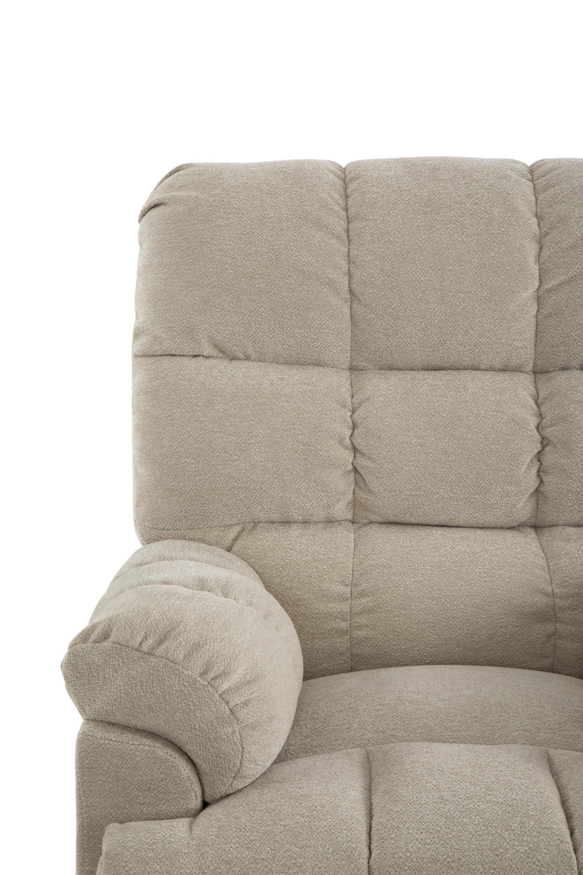 RELAXSESSEL CALIX Mikrofaser    - Beige/Schwarz, Design, Textil/Metall (91/105/102-172cm) - P & B