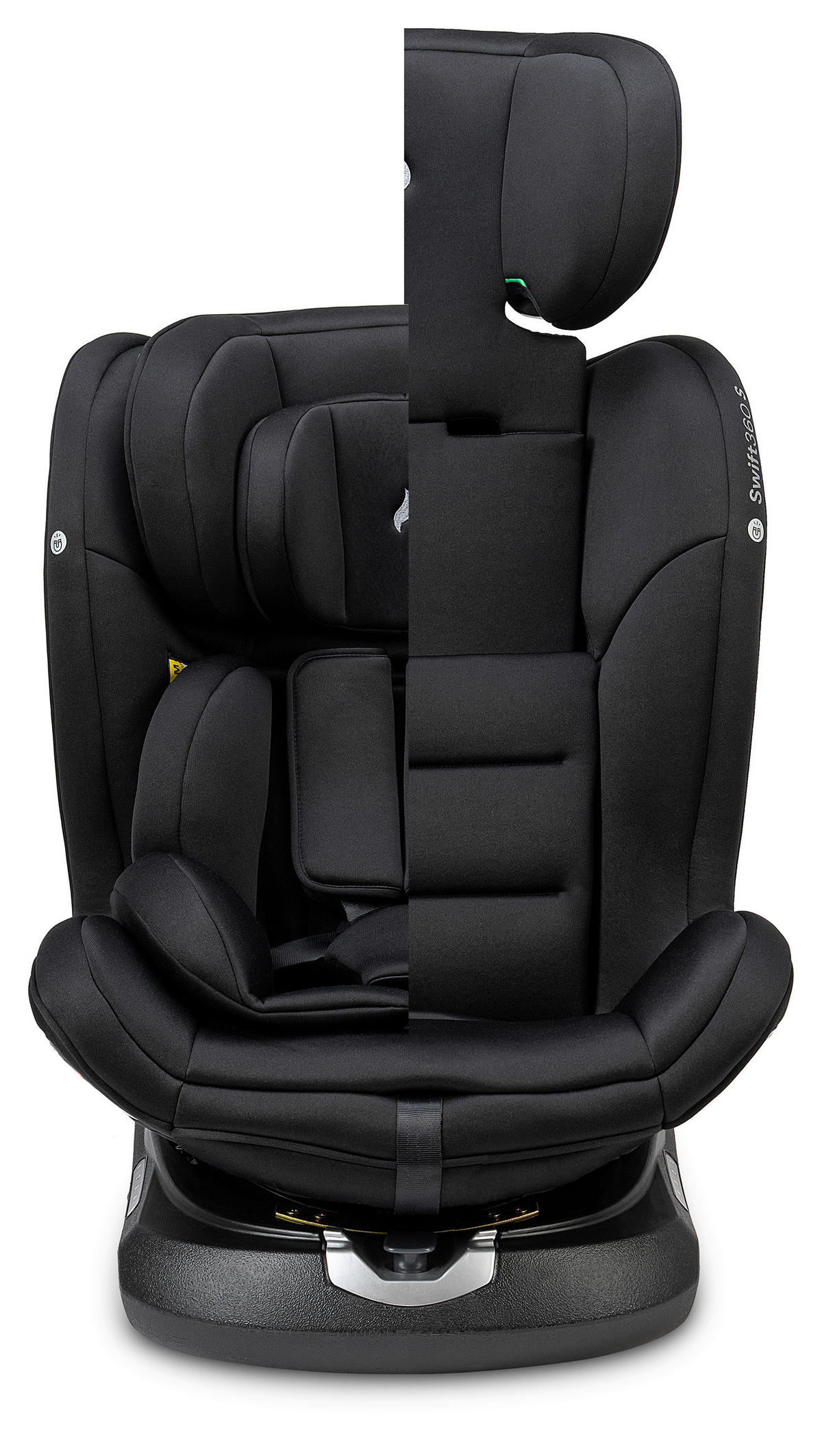 REBOARDER-KINDERSITZ SWIFT360S ECE R 129 i-SIZE  - Schwarz, Basics, Kunststoff/Textil (44/60/50cm) - Osann