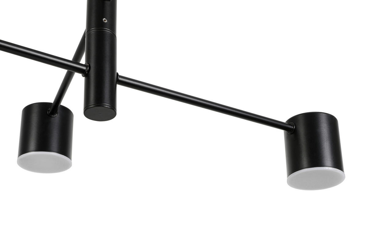 HÄNGELEUCHTE 91,4/91,4/51 cm  - Schwarz, Design, Kunststoff/Metall (91,4/91,4/51cm) - Collet's Monde