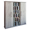 CD-Regal in Eichefarbe - Eichefarben, Konventionell, Glas/Holzwerkstoff (86/91,5/18cm) - MID.YOU