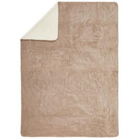 WOHNDECKE 130/180 cm  - Creme/Haselnussfarben, Basics, Textil (130/180cm) - Novel