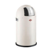 ABFALLSAMMLER PUSHBOY JUNIOR 22 L  - Sandfarben/Edelstahlfarben, KONVENTIONELL, Kunststoff/Metall (35/63cm) - Wesco