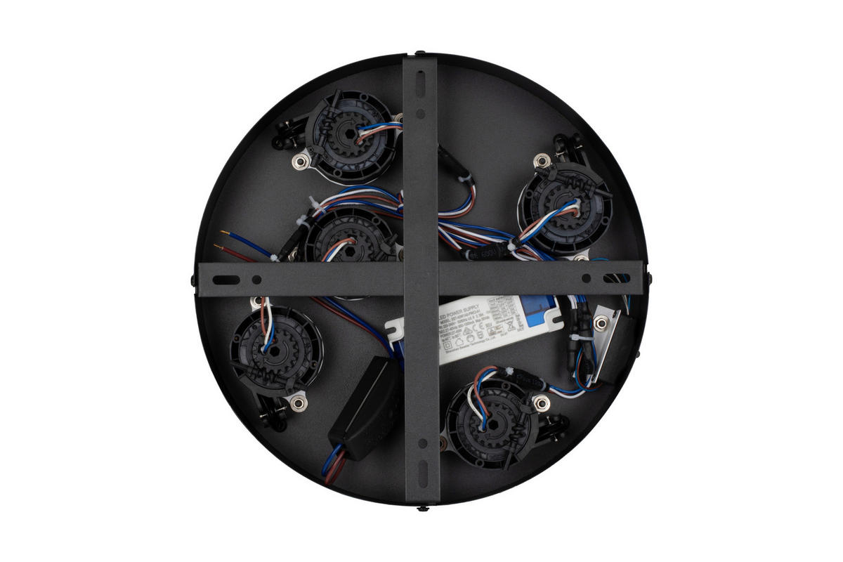 LED-HÄNGELEUCHTE Nusakan 43/150 cm   - Schwarz, Design, Glas/Kunststoff (43/150cm) - Novel