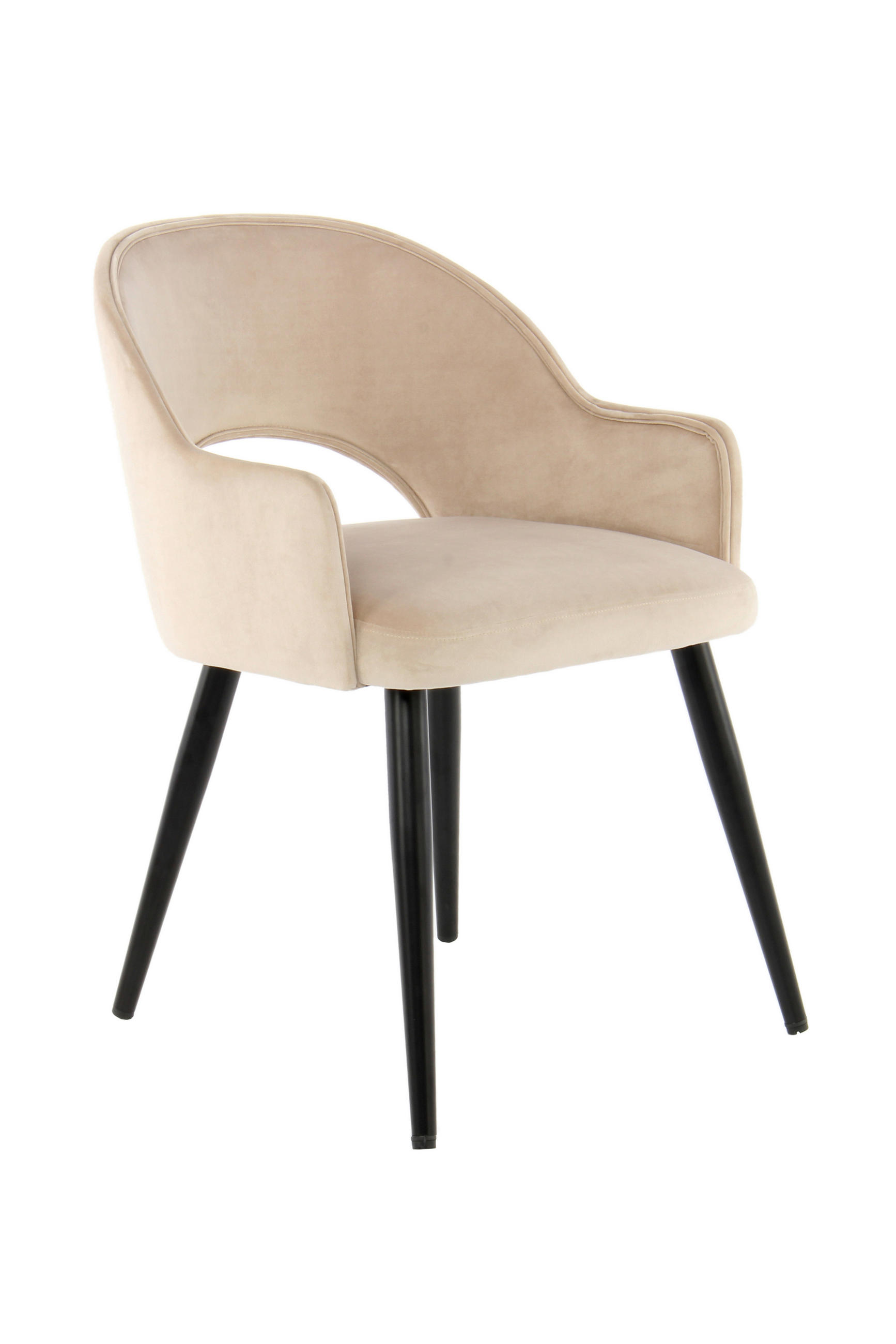 SADA ŽIDLÍ S PODRUČKAMI 2 kusy - černá/šampaňská, Moderní, kov/textil (55/77/58cm) - MID.YOU