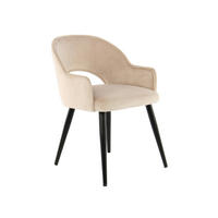 SADA STOLIČIEK S PODRÚČKAMI 2 kus - čierna/šampanská, Modern, kov/textil (55/77/58cm) - MID.YOU