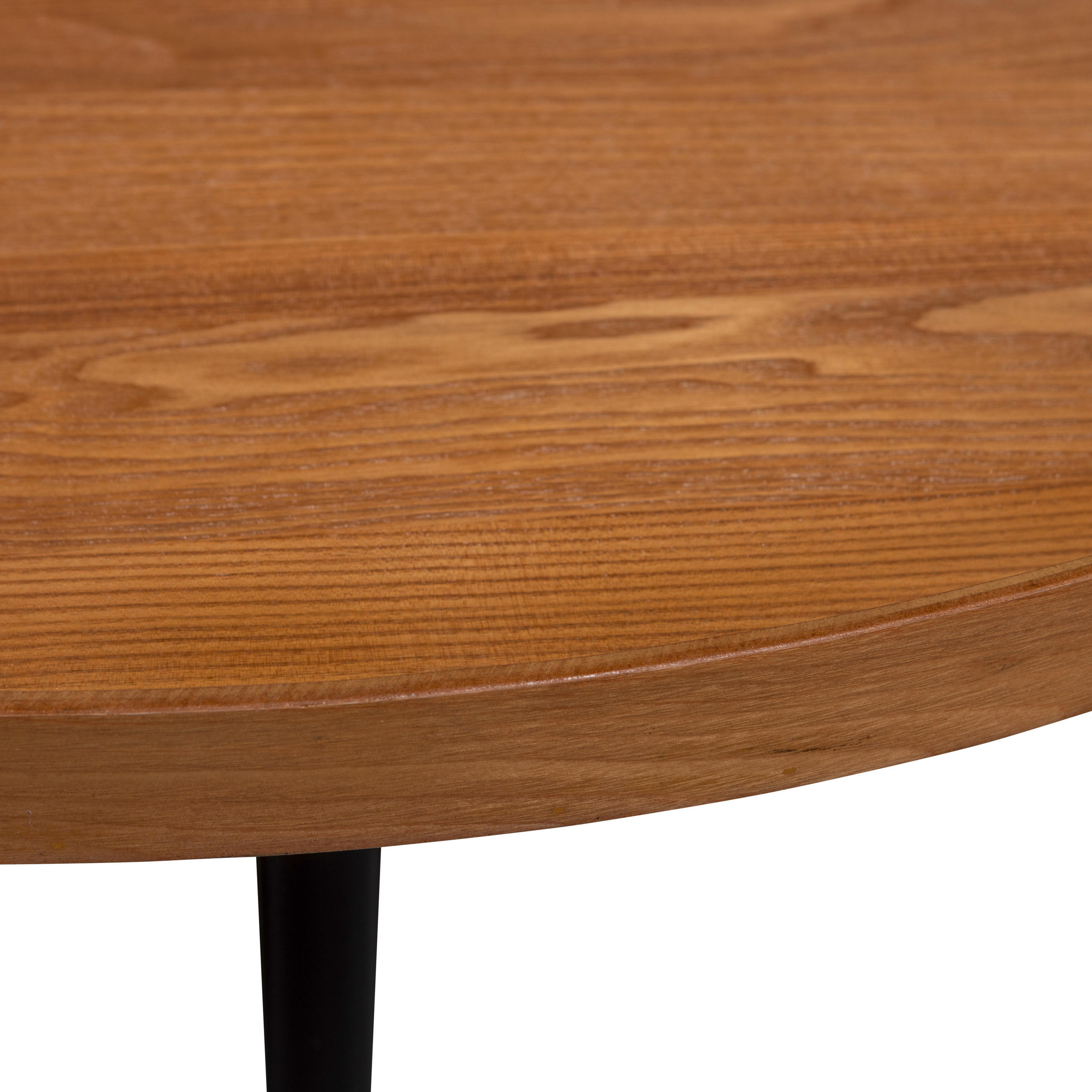 BEISTELLTISCH 100/100/36 cm Naturfarben rund  - Schwarz/Naturfarben, Design, Holz/Holzwerkstoff (100/100/36cm) - Livetastic