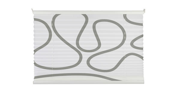PLISSEE 75/130 cm  - Taupe/Weiß, Design, Textil (75/130cm) - Homeware