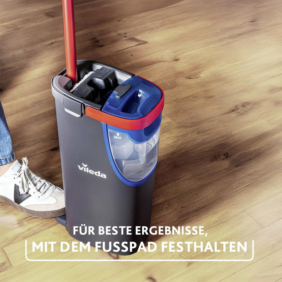 VILEDA H2PRO FLATMOPP - mörkgrå, Basics, plast (24/18/42cm) - Best Price