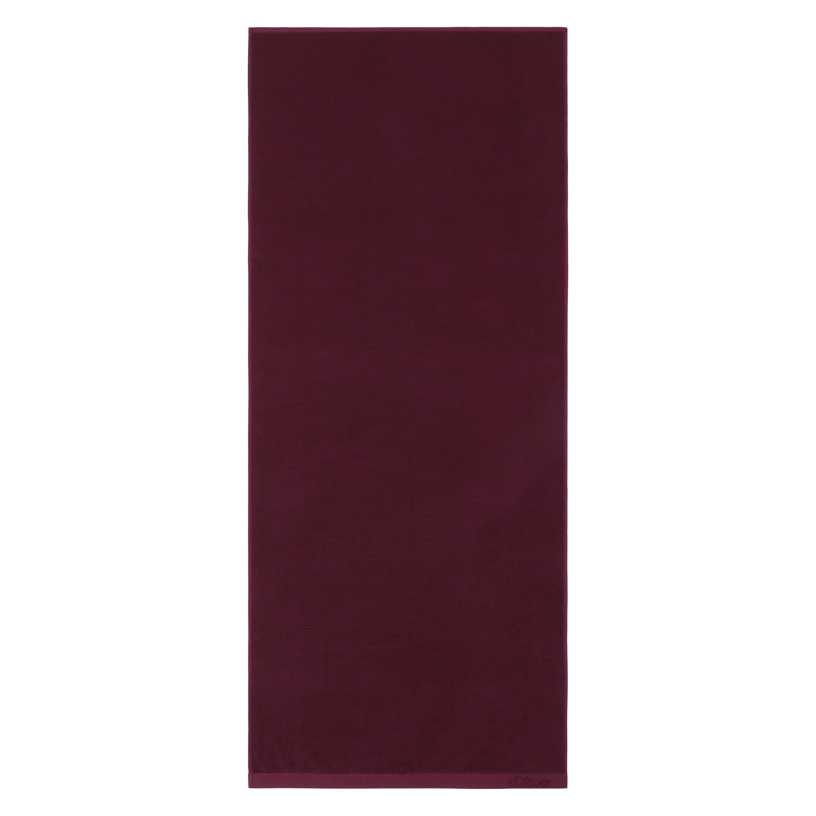 SAUNATUCH 80/200 cm s.Oliver Dunkelrot  - Dunkelrot, Trend, Textil (80/200cm) - S. Oliver