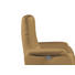 RELAXSESSEL Echtleder - Hellbraun/Chromfarben, Design, Leder/Metall (80/109/88cm) - Beldomo Premium