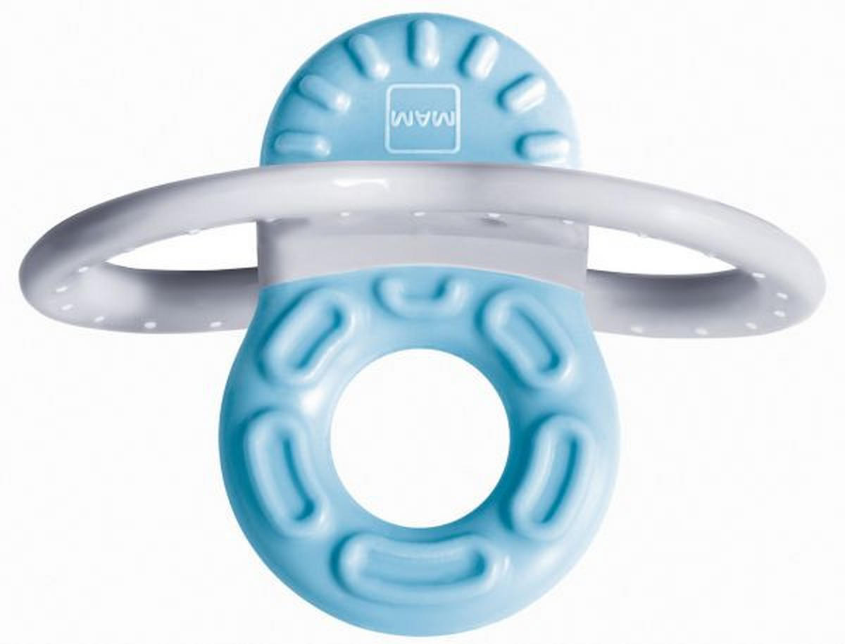 BEISSRING 2+ Monat(e)  - Blau/Rosa, Basics, Kunststoff (6,5/5,5/4,0cm) - MAM