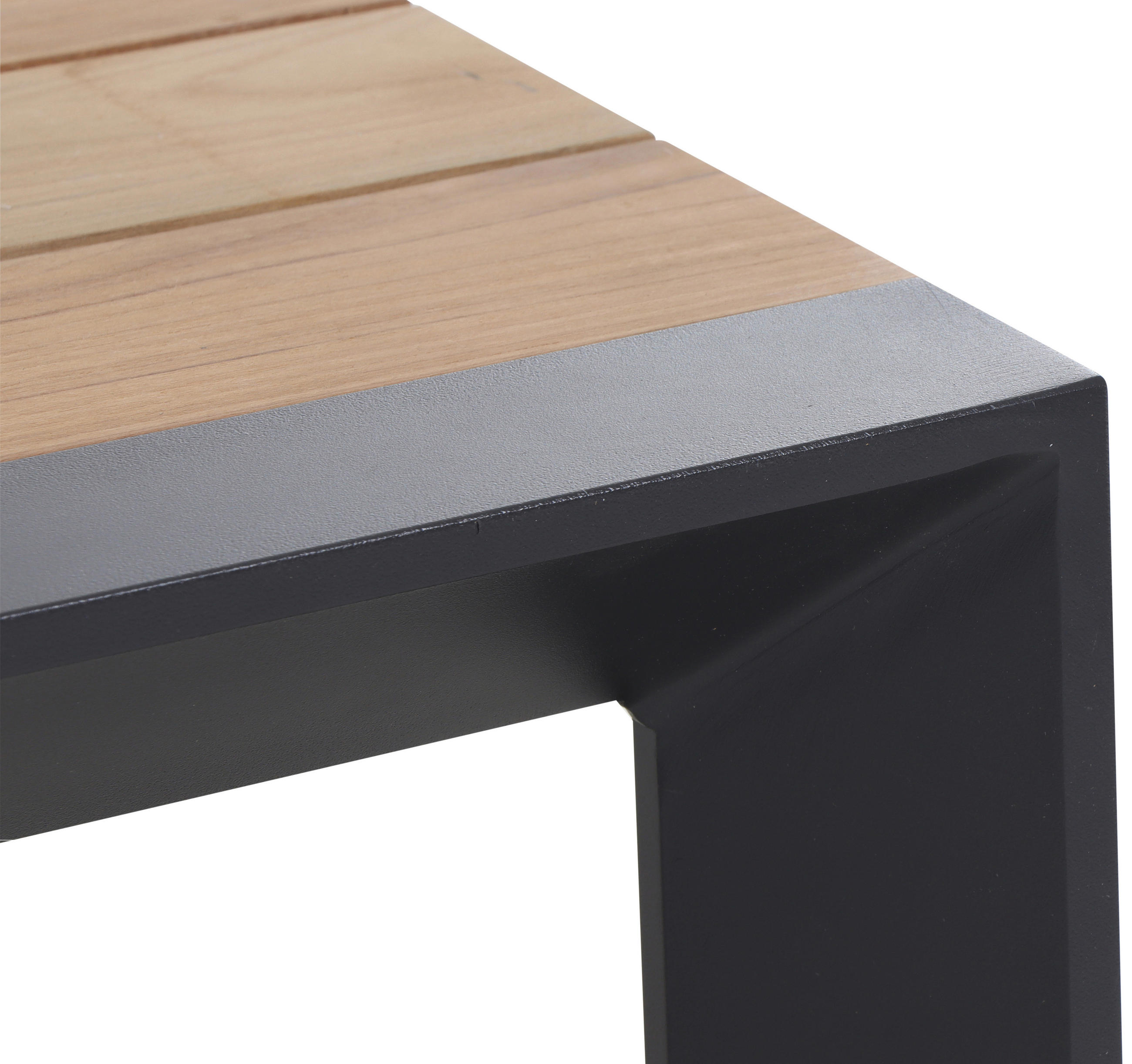 LOUNGEGARNITUR Anthrazit, Teakfarben Teakholz Aluminium  - Anthrazit/Teakfarben, KONVENTIONELL, Holz/Kunststoff - Siena Garden