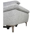 ECKSOFA Grau Webstoff  - Schwarz/Grau, KONVENTIONELL, Textil/Metall (225/288cm) - Carryhome