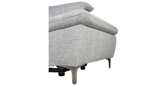 ECKSOFA Grau Webstoff  - Schwarz/Grau, KONVENTIONELL, Textil/Metall (225/288cm) - Carryhome