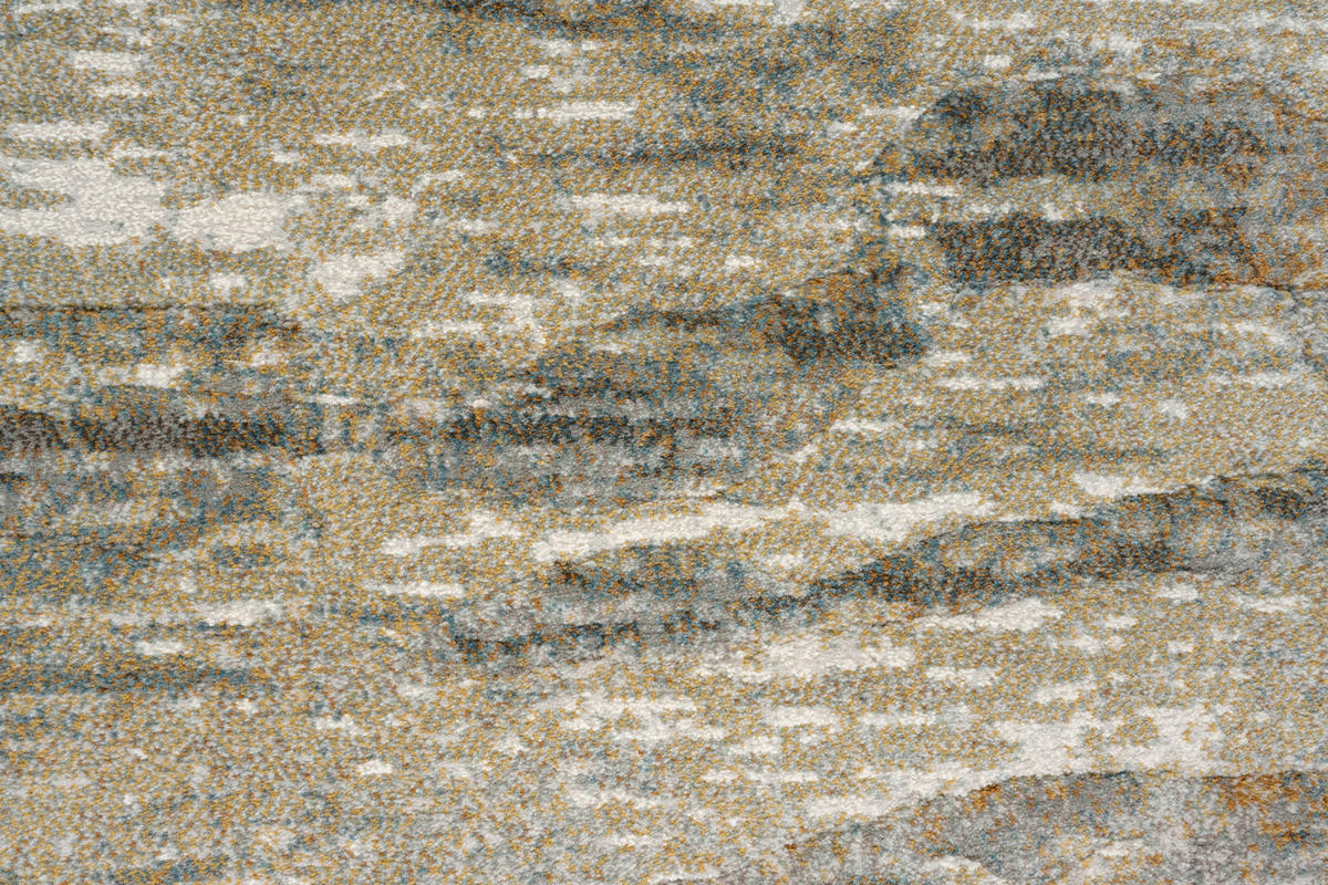 WEBTEPPICH  Wohnzimmer 200/290 cm Argentum Türkis, Taupe, Goldfarben  - Türkis/Taupe, Design, Kunststoff/Textil (200/290cm) - Novel