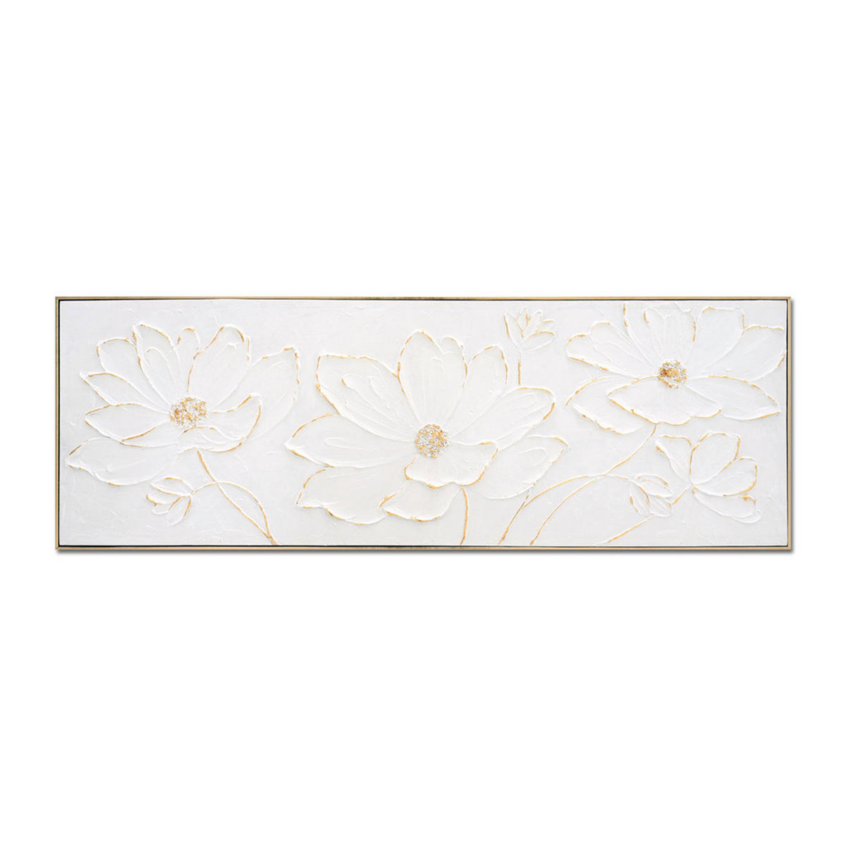 OBRAZ NA PLÁTNE, kvety, 150/50 cm  - Konventionell, drevo (150/50cm)