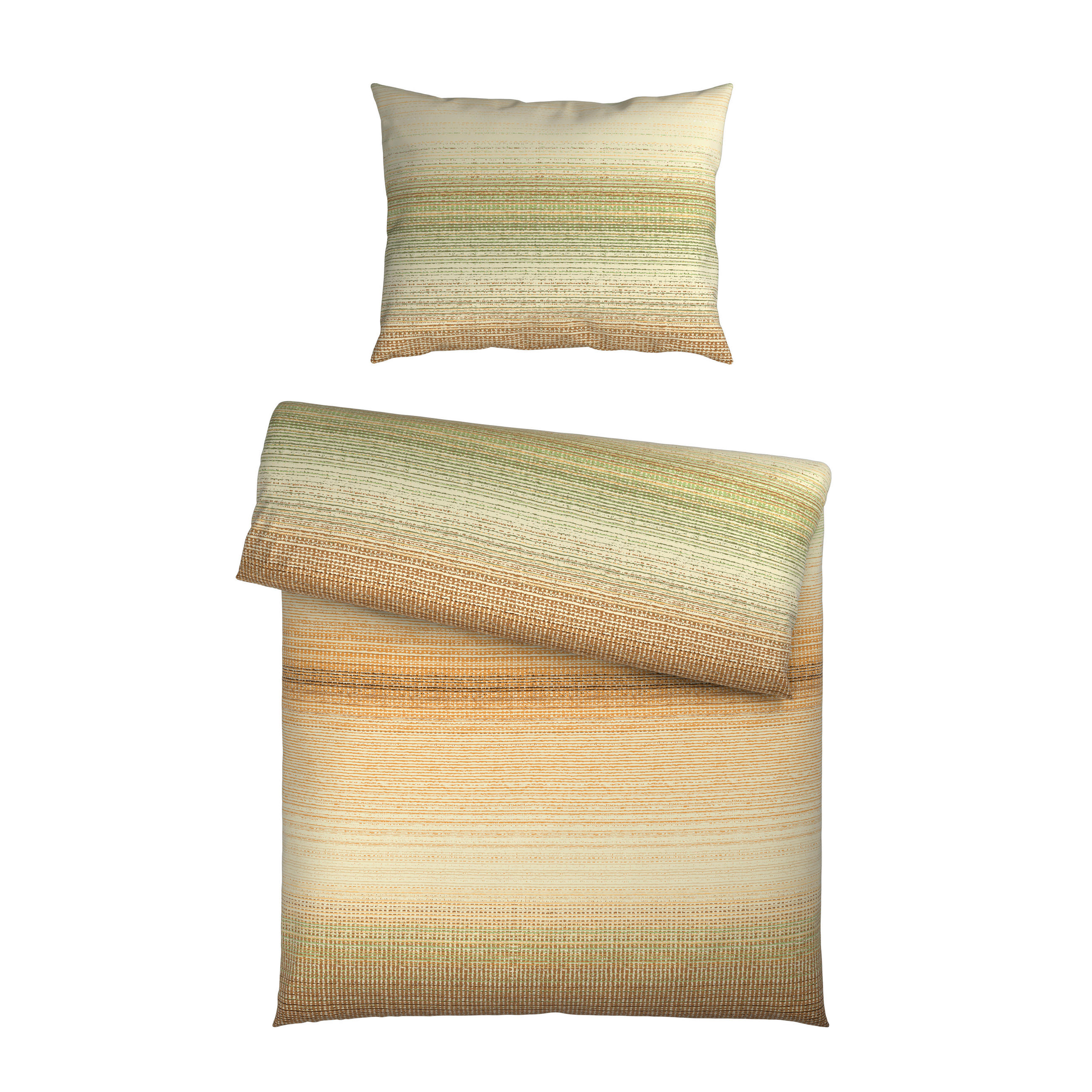 BETTWÄSCHE 2-teilig TANJA Satin 140/200 cm  - Grün, KONVENTIONELL, Textil (140/200cm) - Esposa