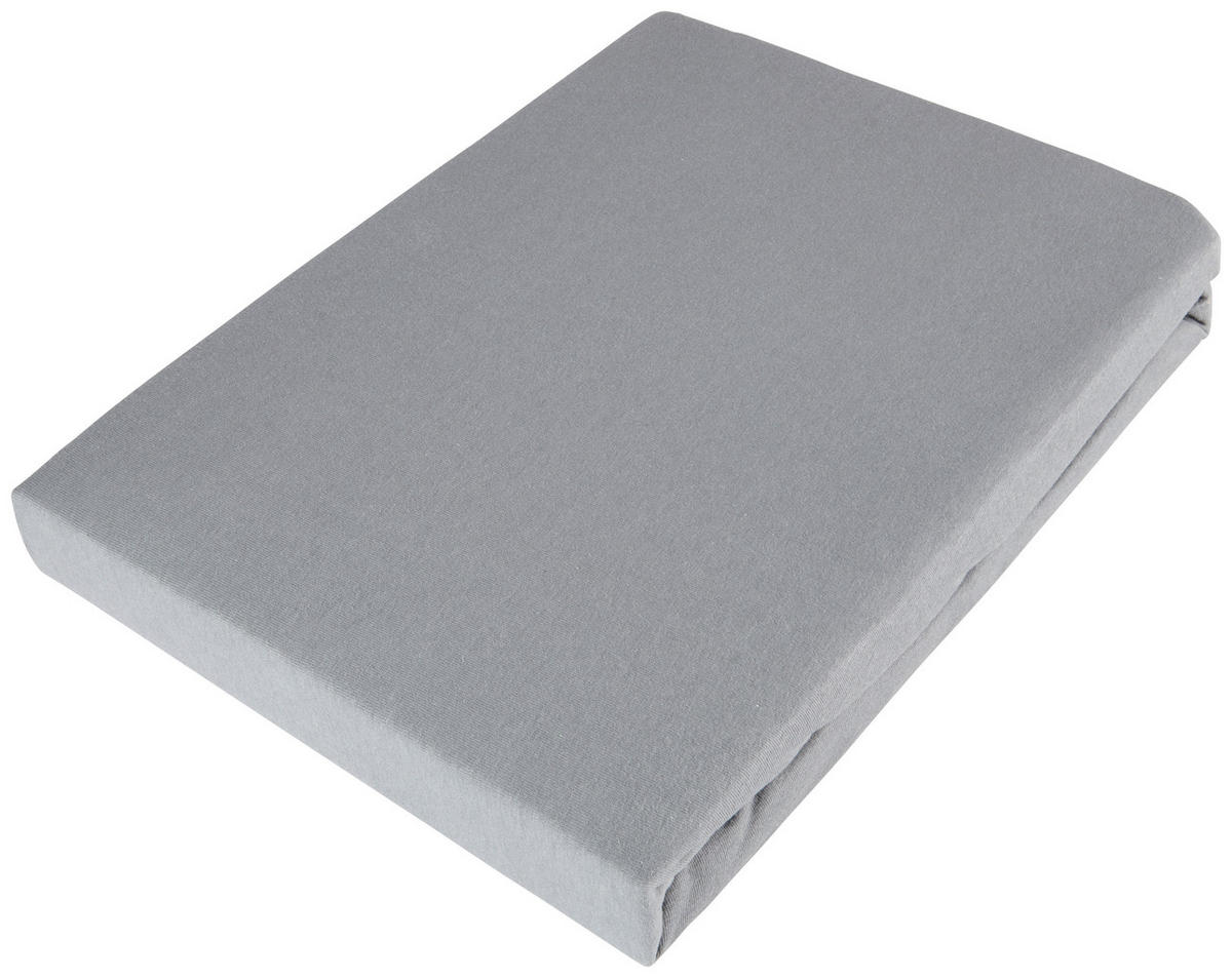 SPANNLEINTUCH 180/200 cm Jersey  - Anthrazit, Basics, Textil (180/200cm) - Esposa