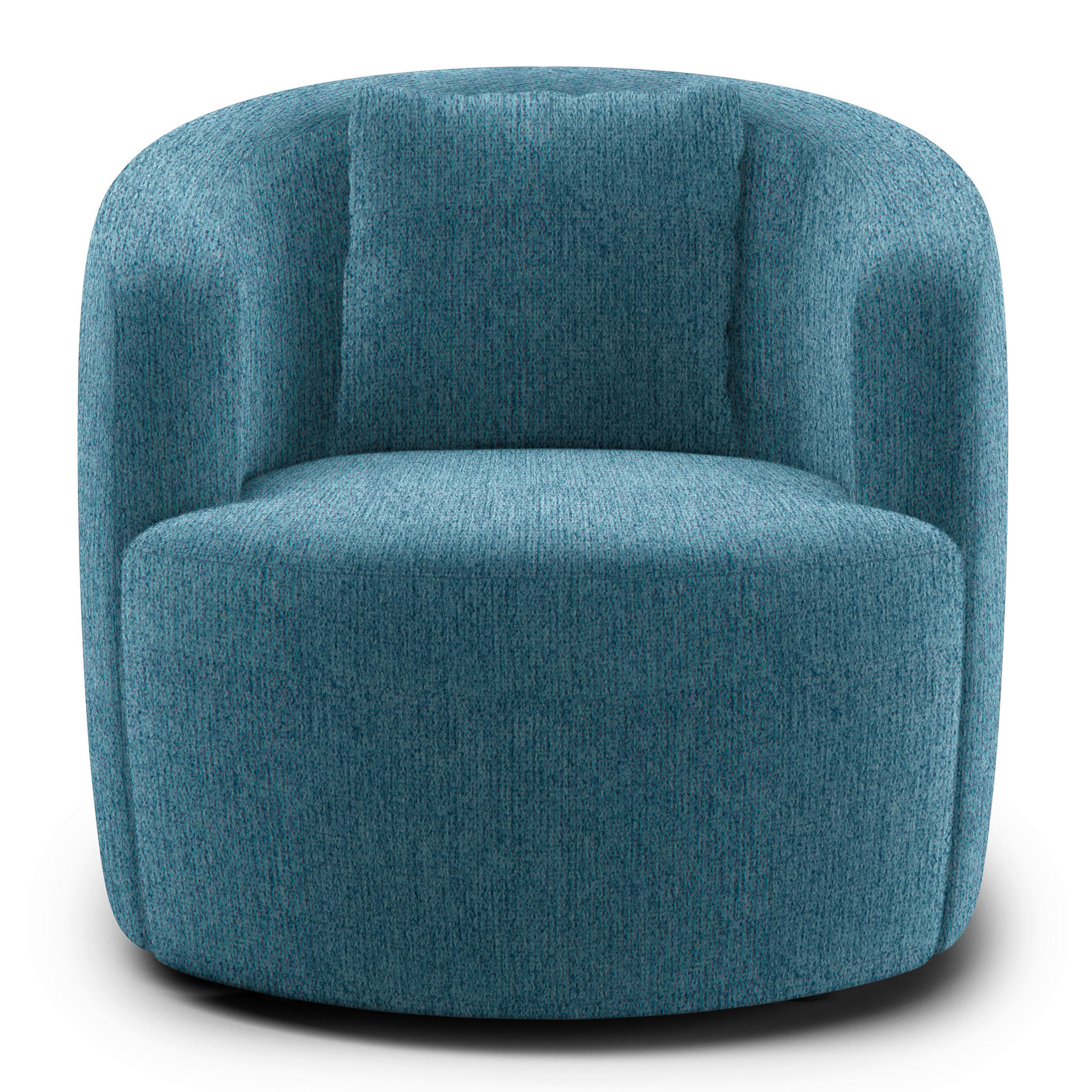 COCKTAILSESSEL Chenille Blau    - Blau/Schwarz, Design, Kunststoff/Textil (81/74/81cm) - Livetastic