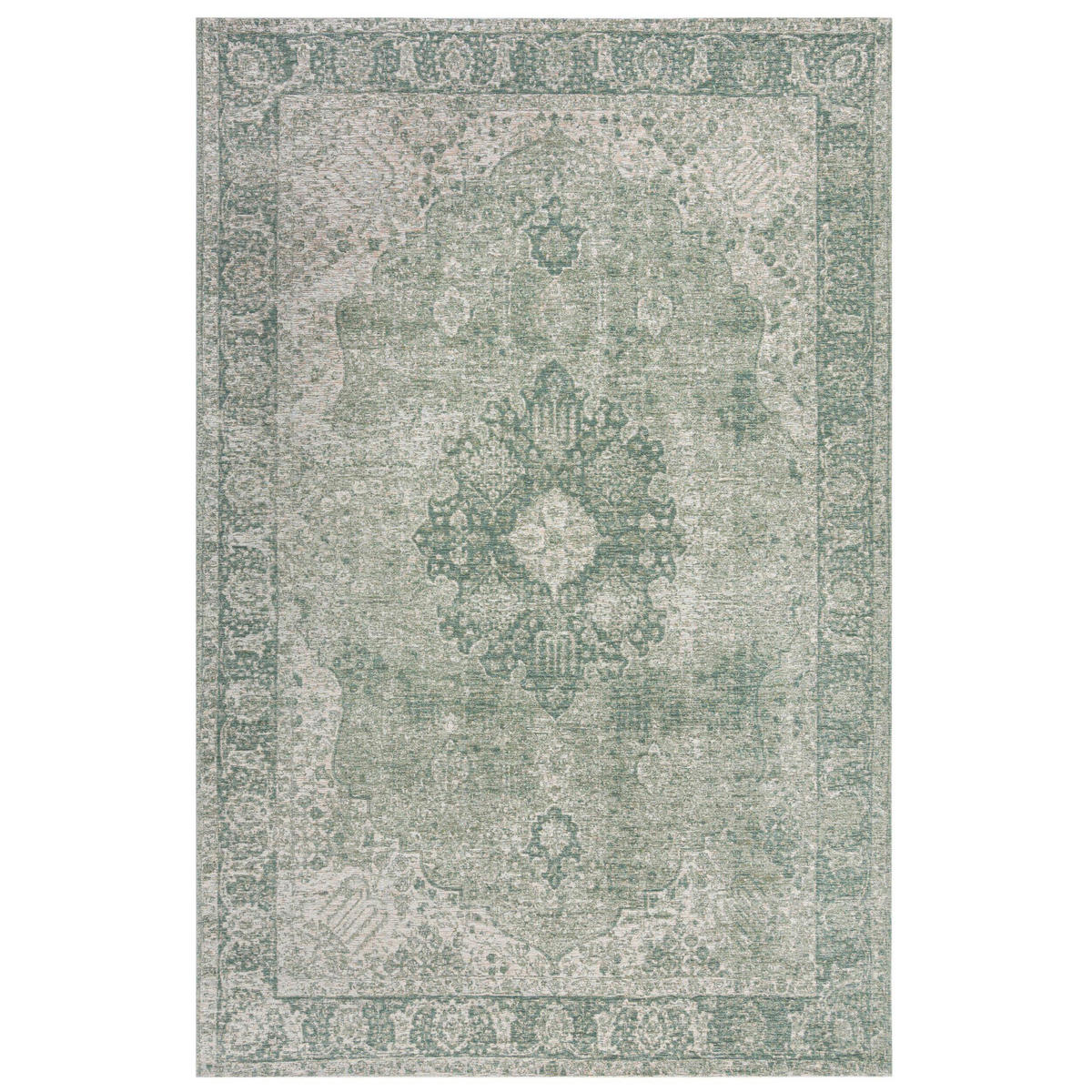 VINTAGE-TEPPICH 155/230 cm Manhattan Grün  - Grün, Basics, Textil (155/230cm) - Xora