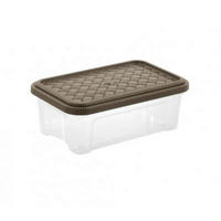 BOX S VÍKEM 2,5 l - hnědá, Basics, plast (26.2/17/9.6cm)