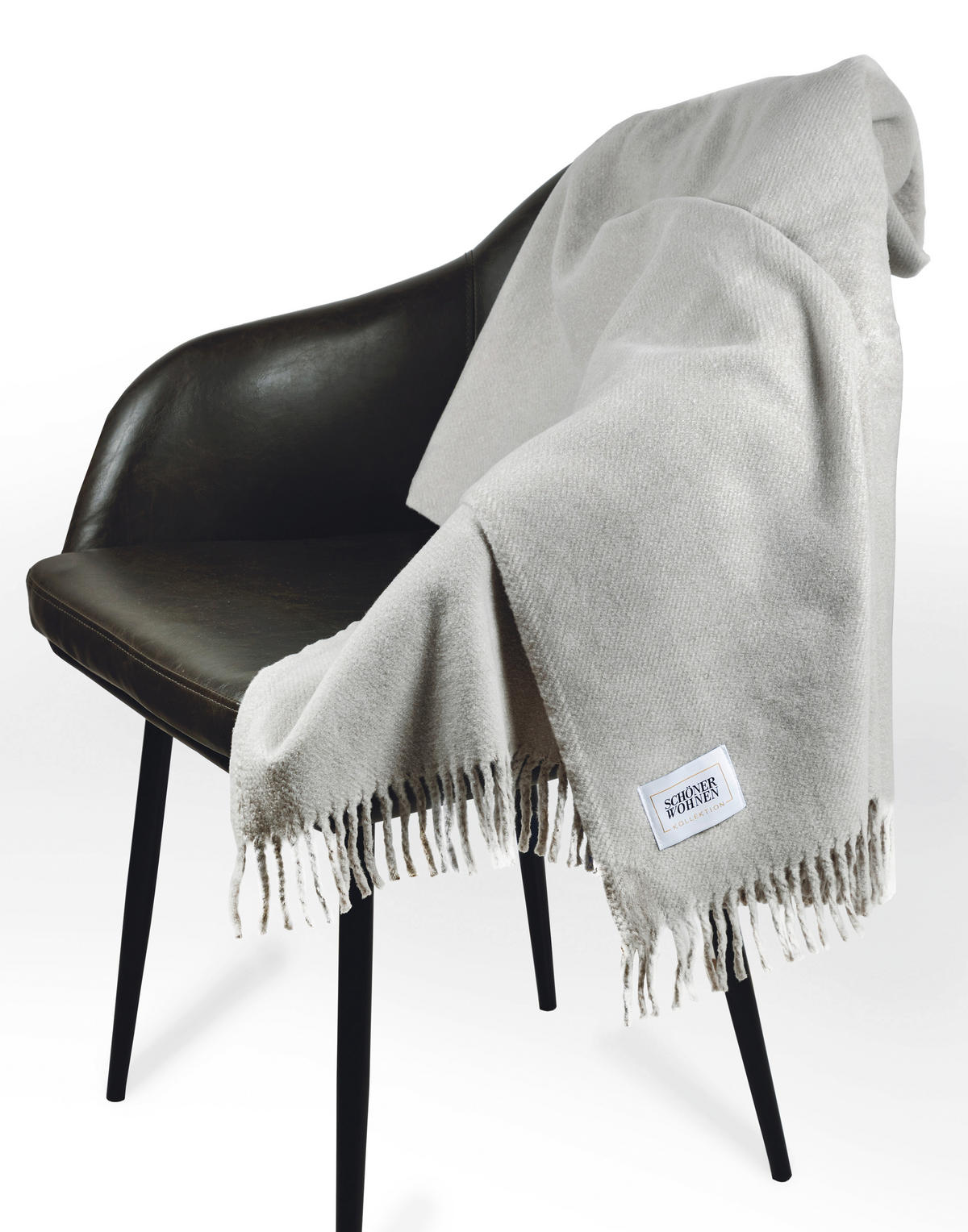 PLAID SW-BASICS  - Hellgrau, Basics, Textil (140/200cm) - Schöner Wohnen