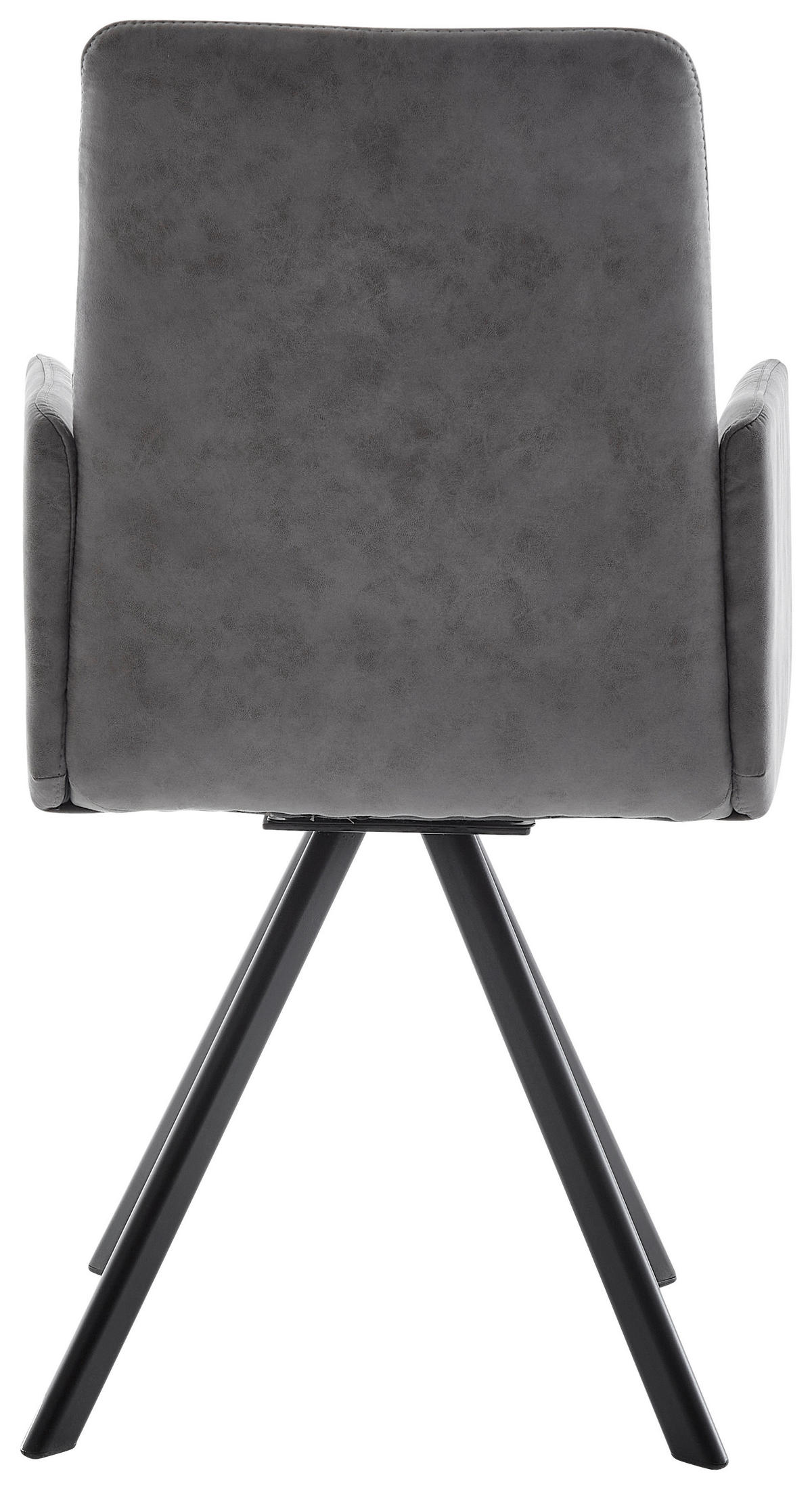 ARMLEHNSTUHL  in Eisen Mikrofaser  - Schwarz/Grau, MODERN, Textil/Metall (52/92/60cm) - Cantus