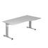 SCHREIBTISCH - Silberfarben/Grau, KONVENTIONELL, Holzwerkstoff/Metall (100/180cm) SCHREIBTISCH - Silberfarben/Grau, KONVENTIONELL, Holzwerkstoff/Metall (100/180cm)