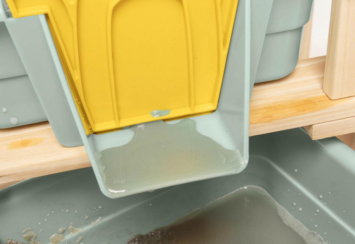 SAND- UND WASSERTISCH FROLINO  - Naturfarben, Basics, Holz (39,5/61/98cm) - Pinolino