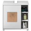 WASCHBECKENUNTERSCHRANK 60/60/35 cm  - Weiss/Eichefarben, Modern, Holzwerkstoff/Kunststoff (60/60/35cm) - MID.YOU