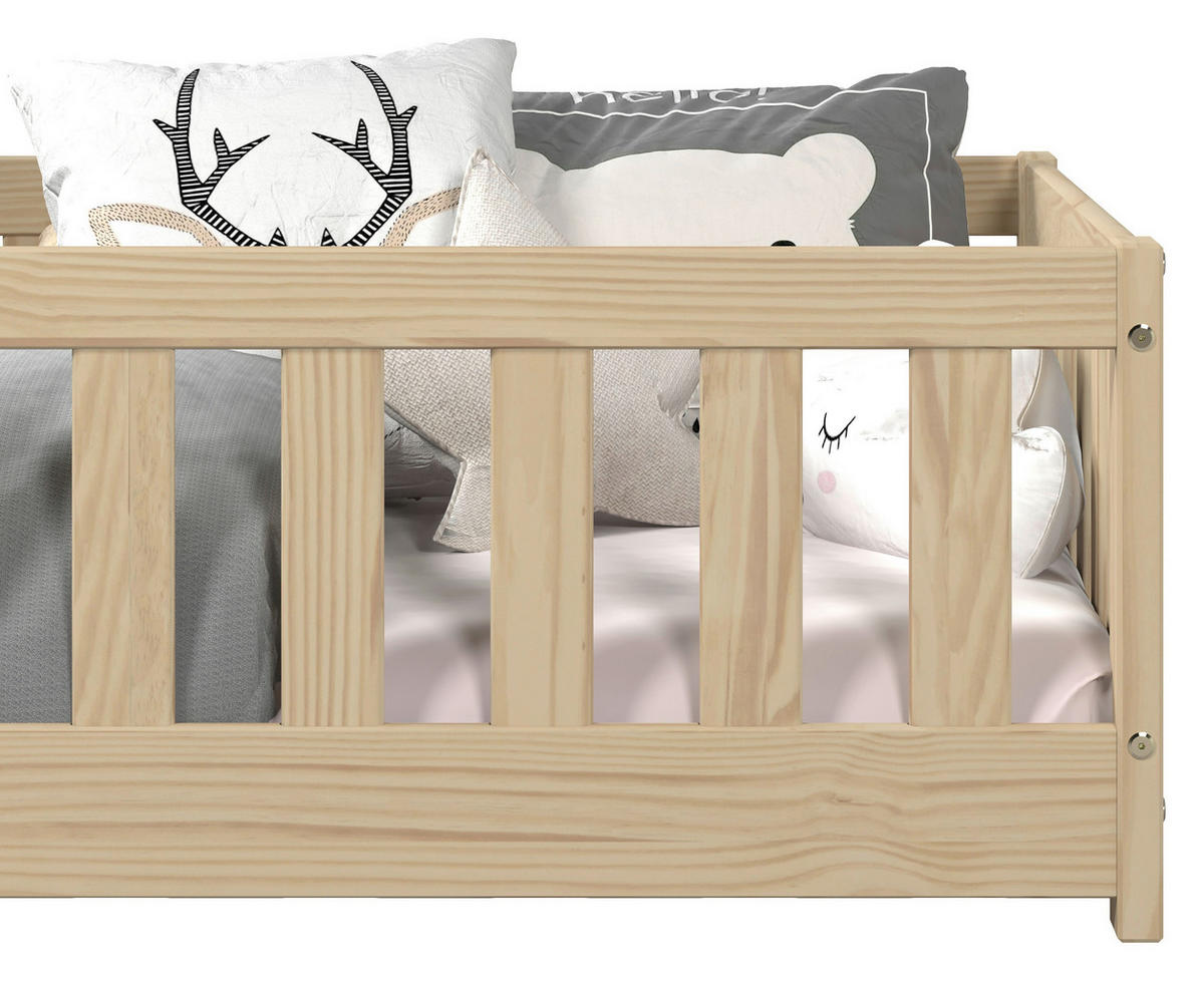 BODENBETT. 90/200 cm  in Naturfarben  - Naturfarben, MODERN, Holz/Holzwerkstoff (90/200cm) - P & B