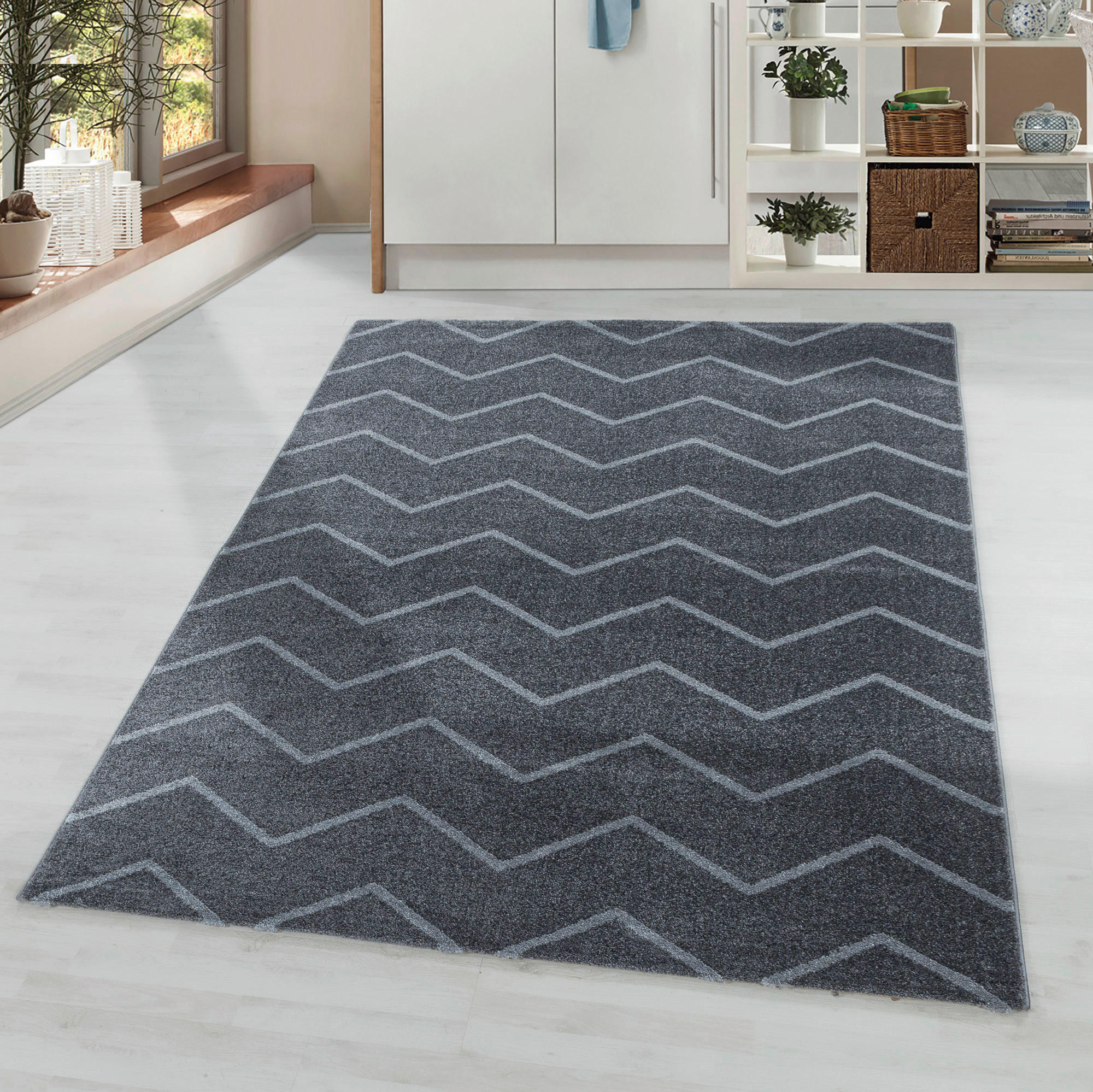 LÖPARE 80/250 cm Rio 4602 grau  - grå, Basics, textil (80/250cm)