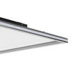 LED-DECKENLEUCHTE 45/45/6,1 cm   - Chromfarben/Schwarz, Trend, Kunststoff/Metall (45/45/6,1cm) - Novel