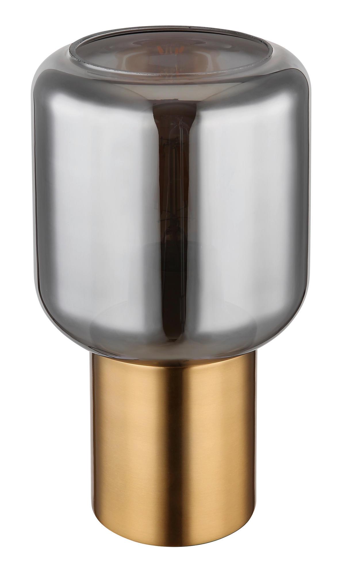 TISCHLEUCHTE - Messingfarben, Design, Glas/Metall (13/24cm) - Globo