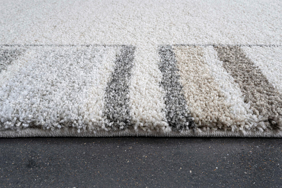 WEBTEPPICH 160/230 cm Spring Creme, Grau, Beige  - Beige/Creme, KONVENTIONELL, Textil (160/230cm)