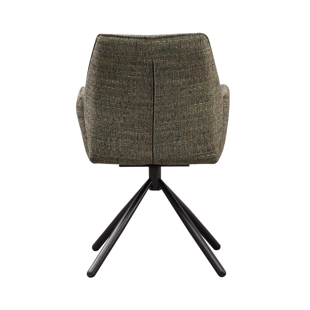 SADA ŽIDLÍ S PODRUČKAMI 2 kusy - černá/zelená, Moderní, kov/textil (57,5/92/52cm) - MID.YOU
