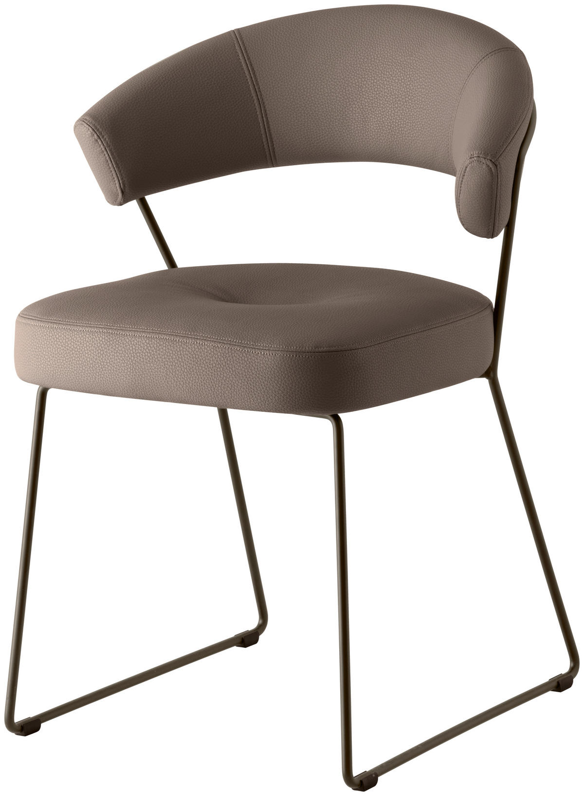 STUHL - Schlammfarben, Design, Textil/Metall (56/76/54cm) - Connubia 