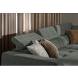ECKSOFA in Struktur Grau  284/205 cm  - Schwarz/Grau, Design, Kunststoff/Textil (284/205cm) - Xora