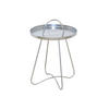 BEISTELLTISCH 40/40/57 cm Silberfarben rund  - Silberfarben, Design, Metall (40/40/57cm) - MID.YOU