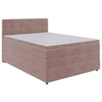 BOXSPRINGBETT 140/200 cm  in Hellrot  - Hellrot/Schwarz, KONVENTIONELL, Kunststoff/Textil (140/200cm) - Carryhome