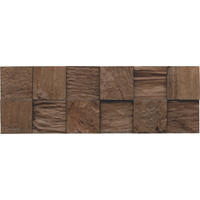 WANDVERKLEIDUNG - Dunkelbraun, Basics, Holz (55.2/18.4/2cm)