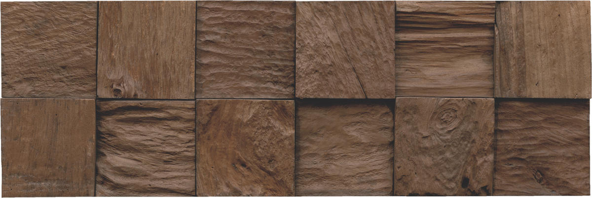 WANDVERKLEIDUNG - Dunkelbraun, Basics, Holz (55.2/18.4/2cm)