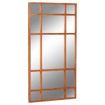 WANDSPIEGEL 100/180/4 cm    in rechteckig  - Naturfarben, LIFESTYLE, Glas/Holz (100/180/4cm) - Landscape