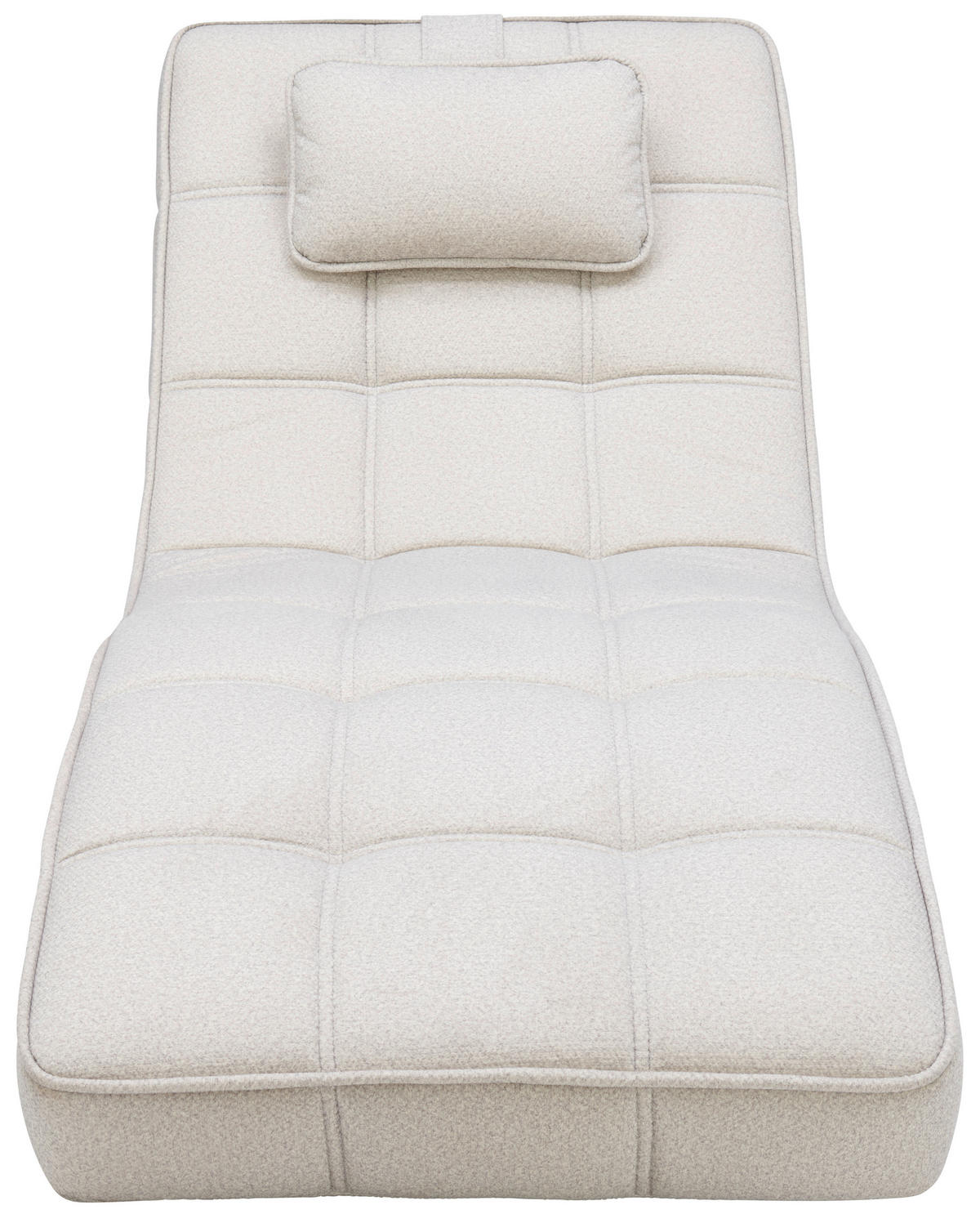 RELAXLIEGE in Webstoff Naturfarben  - Schwarz/Naturfarben, Design, Textil/Metall (74/86/162cm) - Hom`in